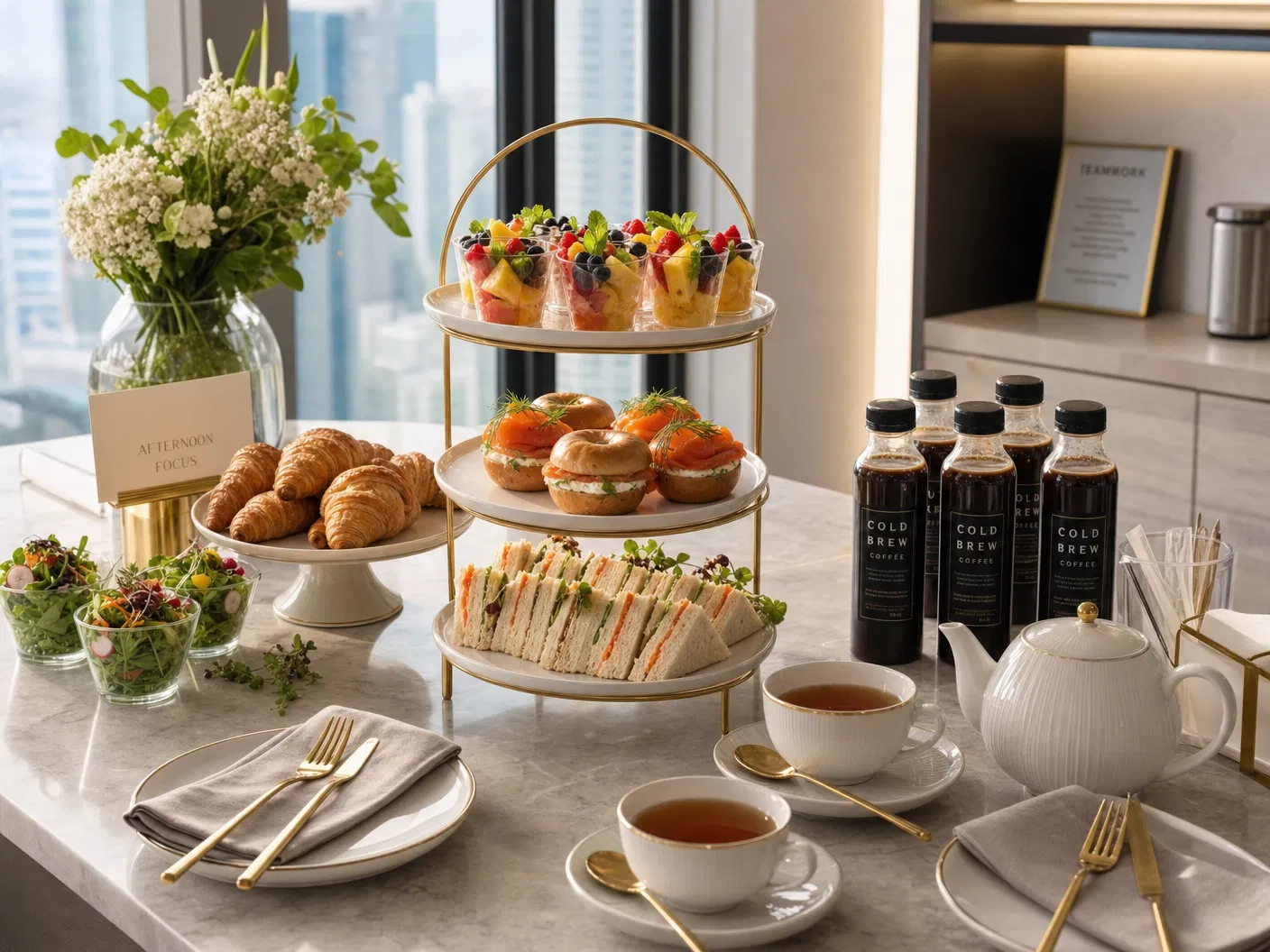 中環下午茶 上環下午茶 辦公室下午茶到會 Tea Set