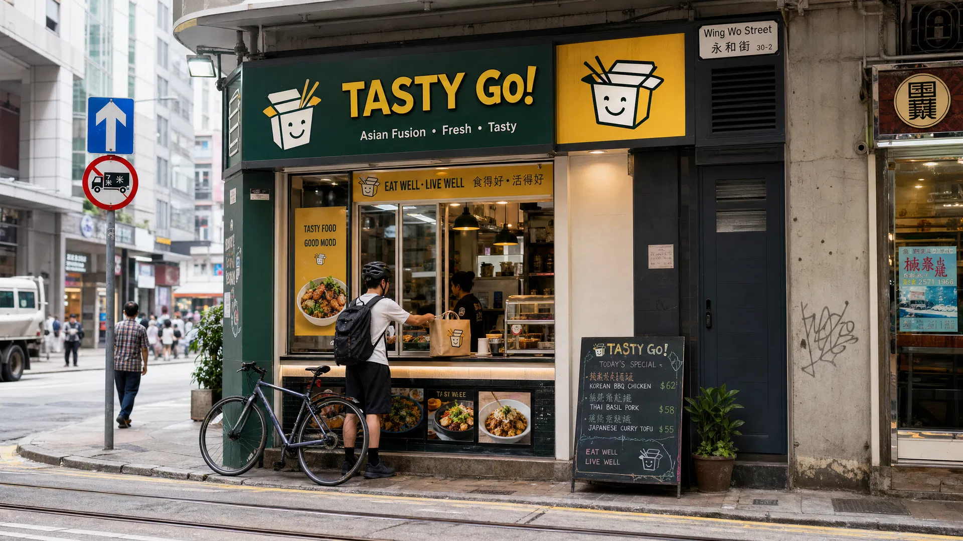 TASTY GO 上環外賣店 永和街 3-5號 港鐵上環站 E 出口