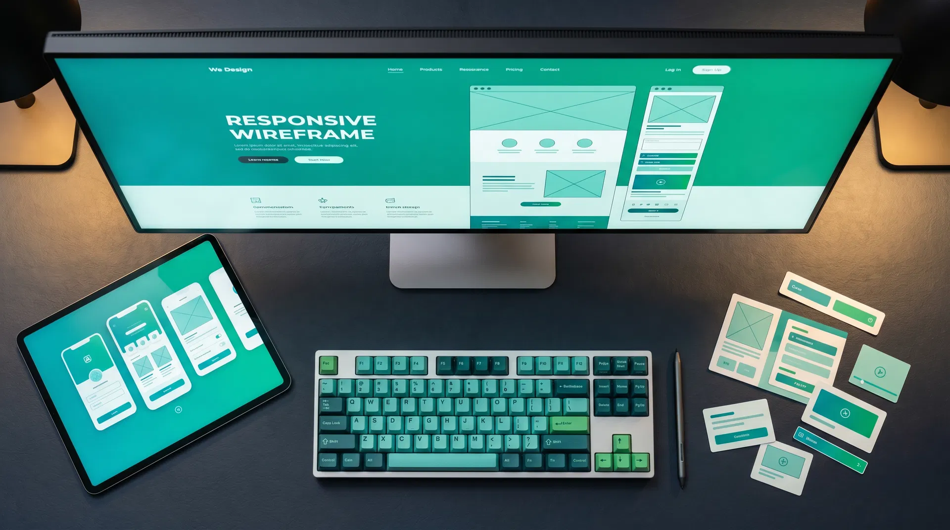 One Punch Solution 專業網站設計與App製作服務工作台展示