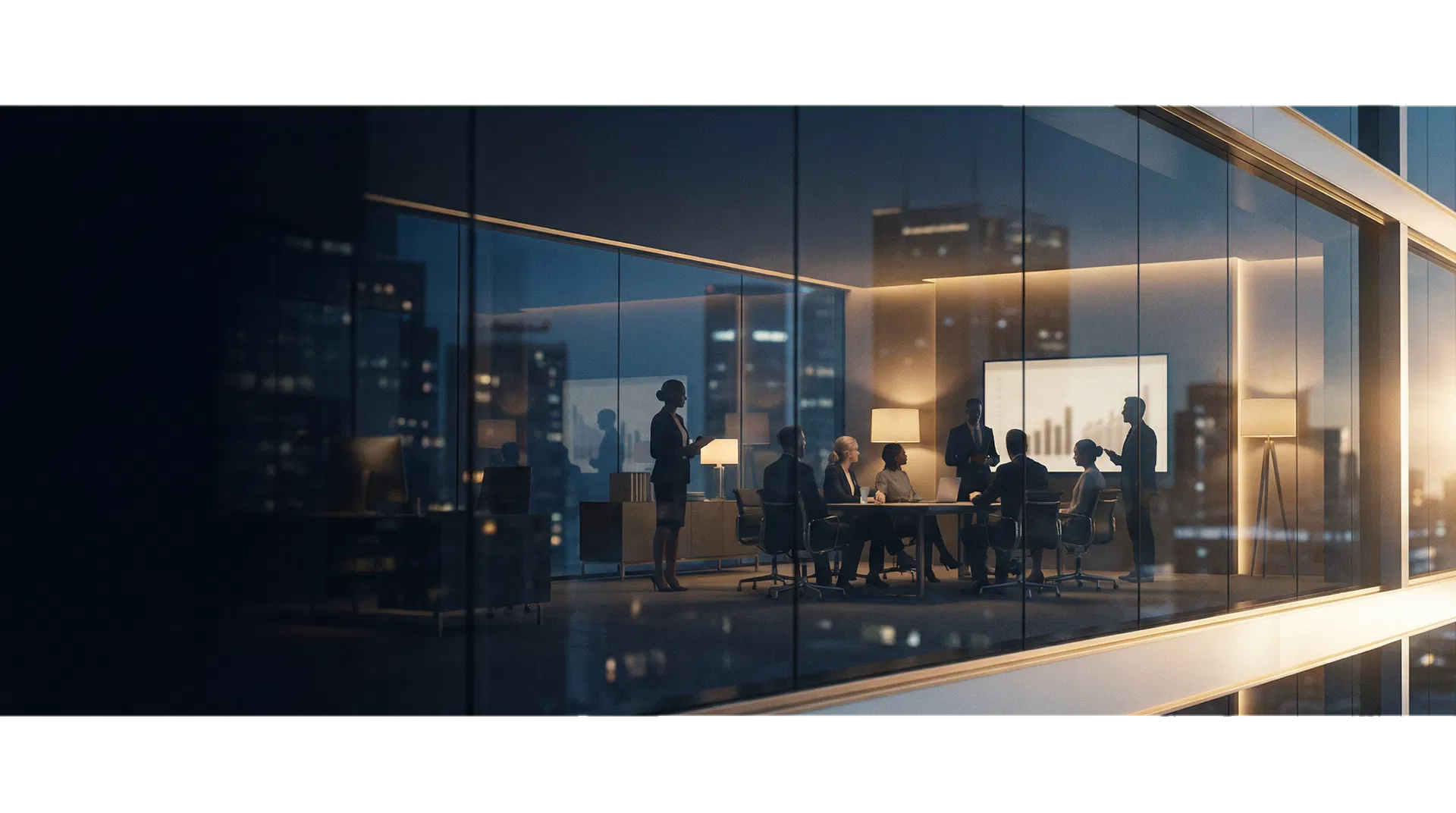 Premium business strategy scene