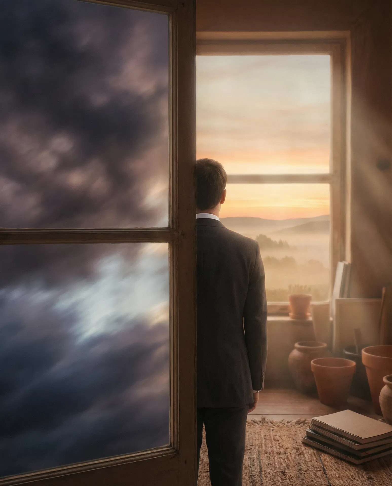 Empresário encontrando clareza e equilíbrio através da Gestalt Terapia