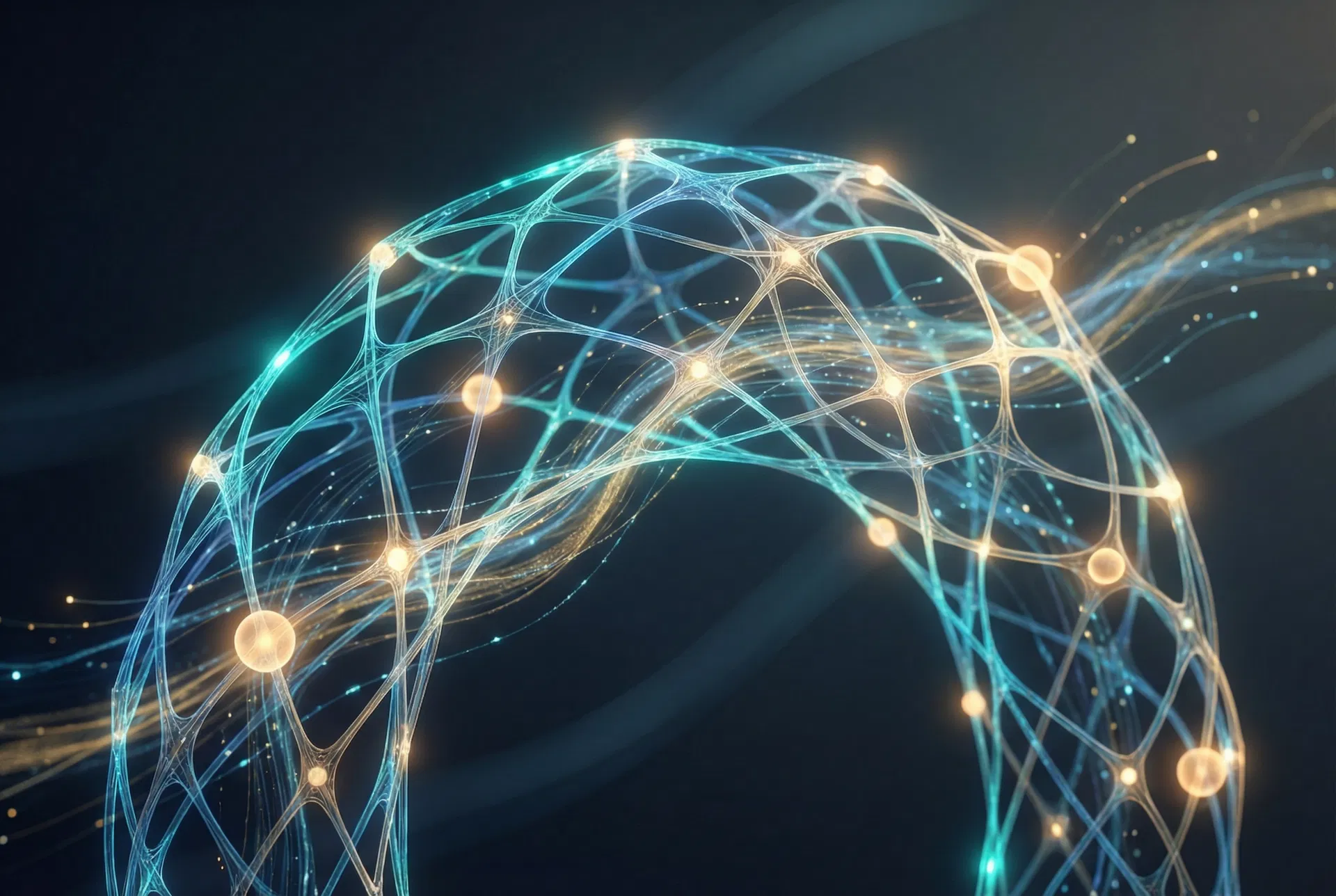 Cognitia AI neural network visualization representing intelligent automation