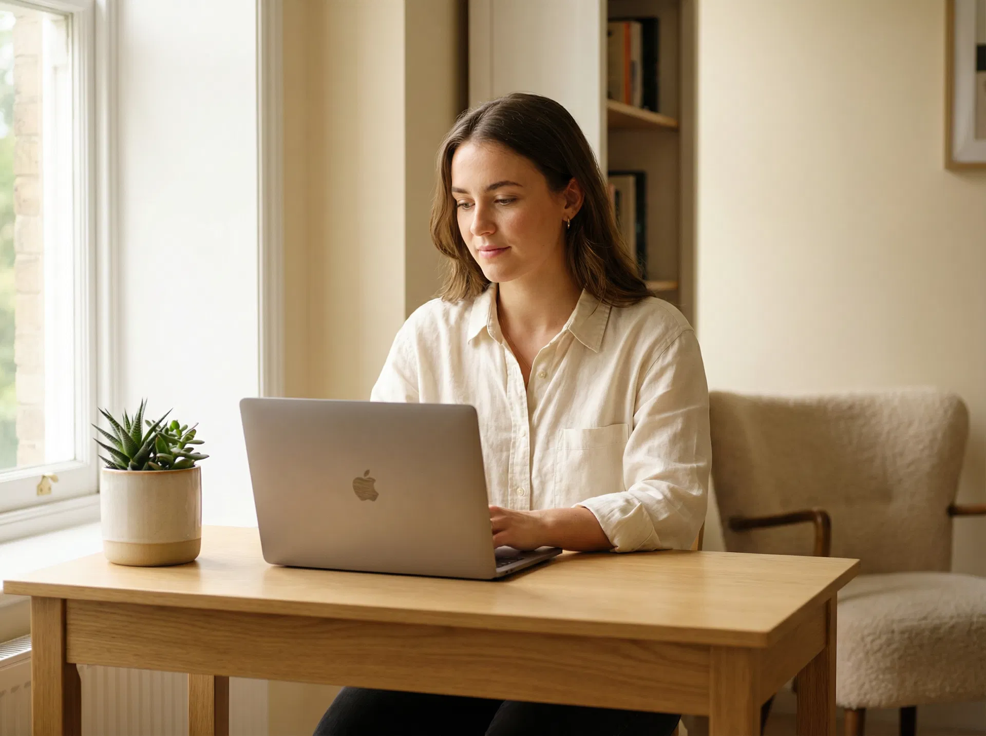 Freelancer working with insurance protection