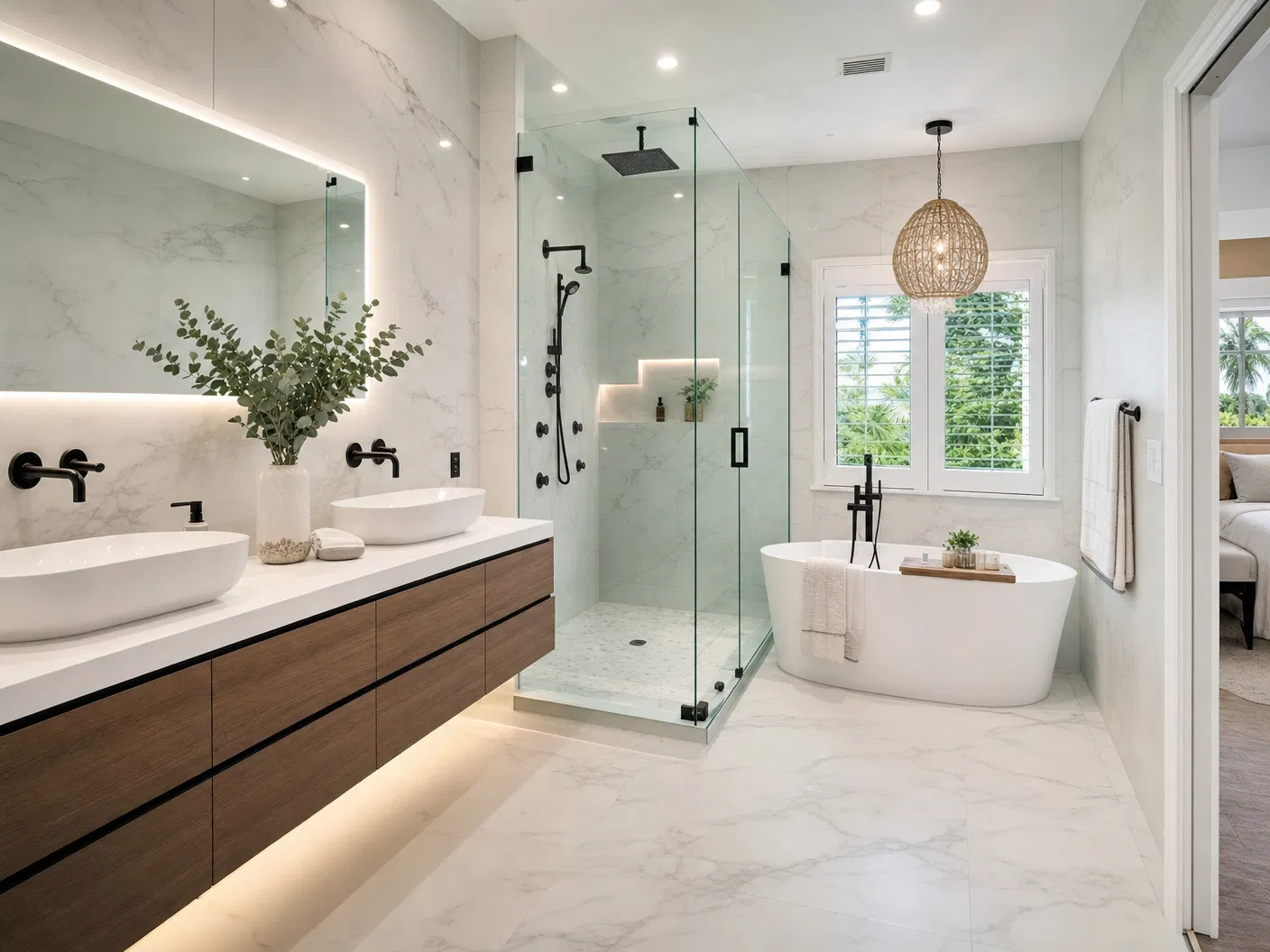 Bathroom remodel result