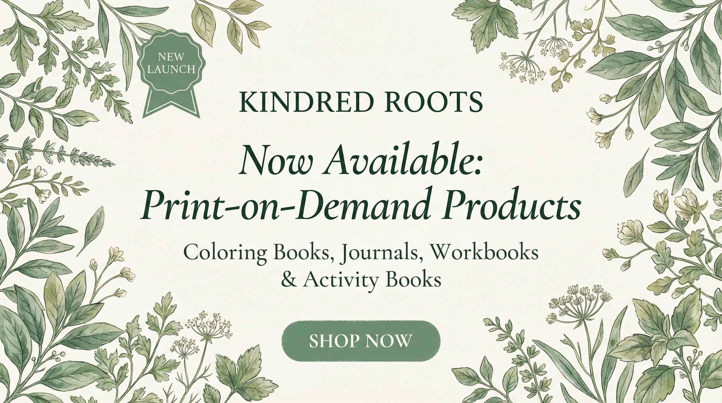 Now Available: Print-on-Demand Products — Coloring Books, Journals, Workbooks & Activity Books. Shop Now.