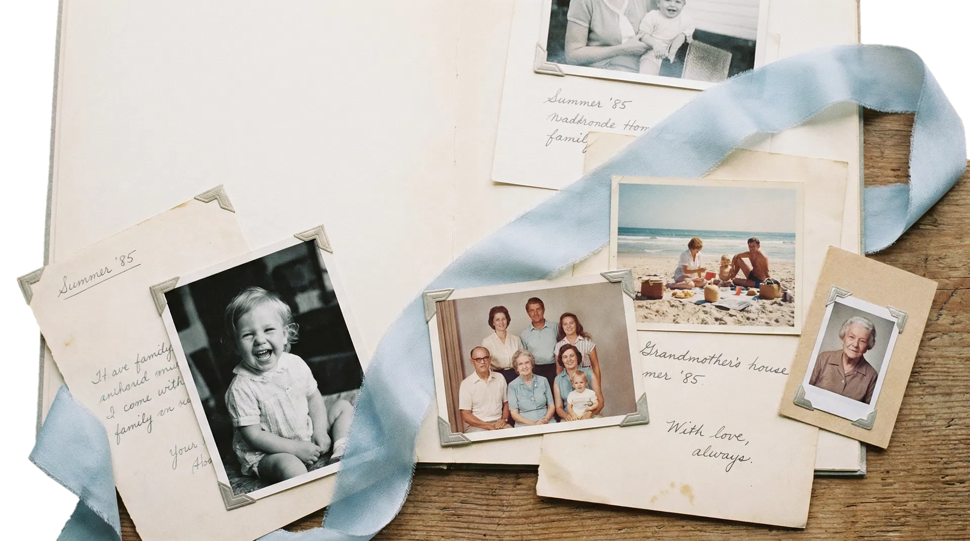 Editorial still life introducing the memoir gallery