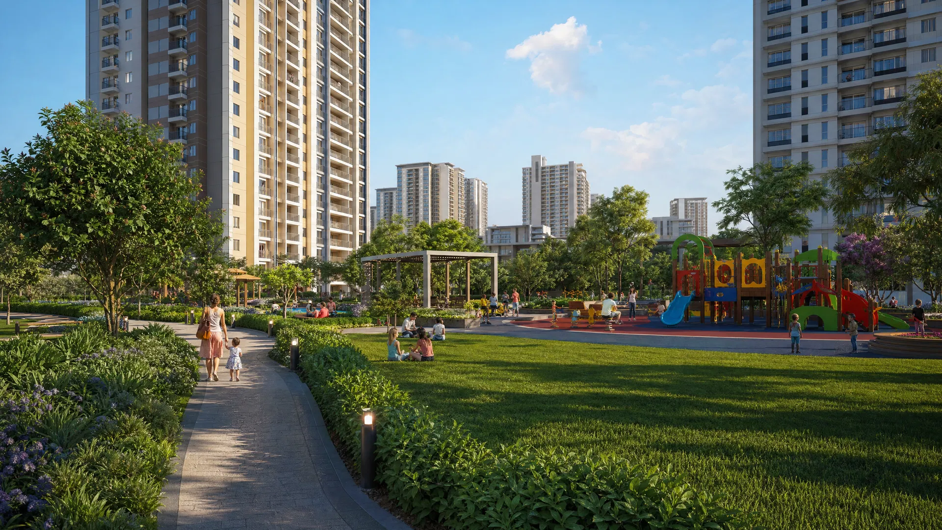 Khu vườn và sân chơi trẻ em