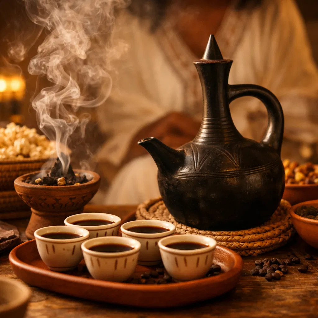 Ethiopian coffee ceremony