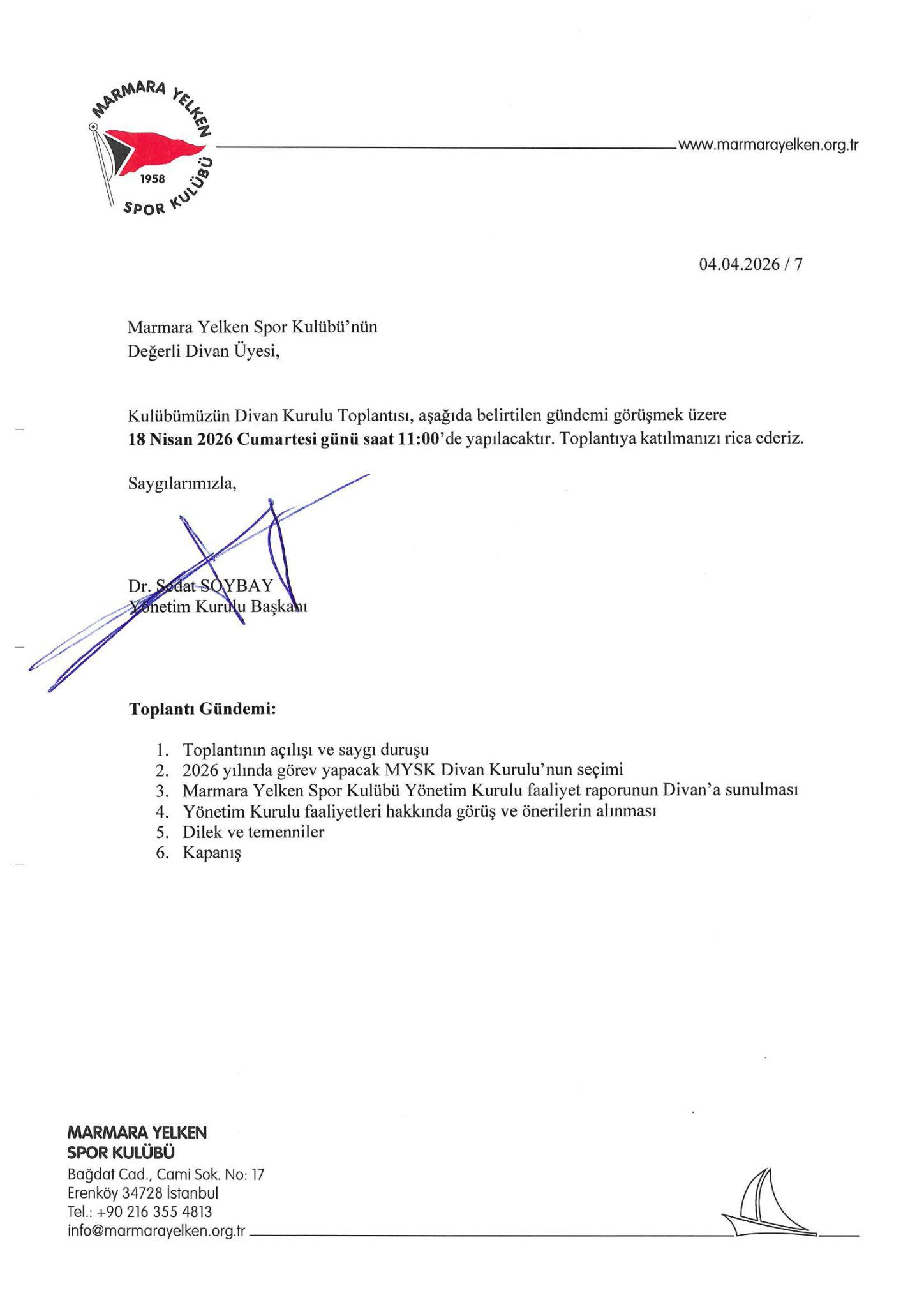 Divan Kurulu Toplantısı