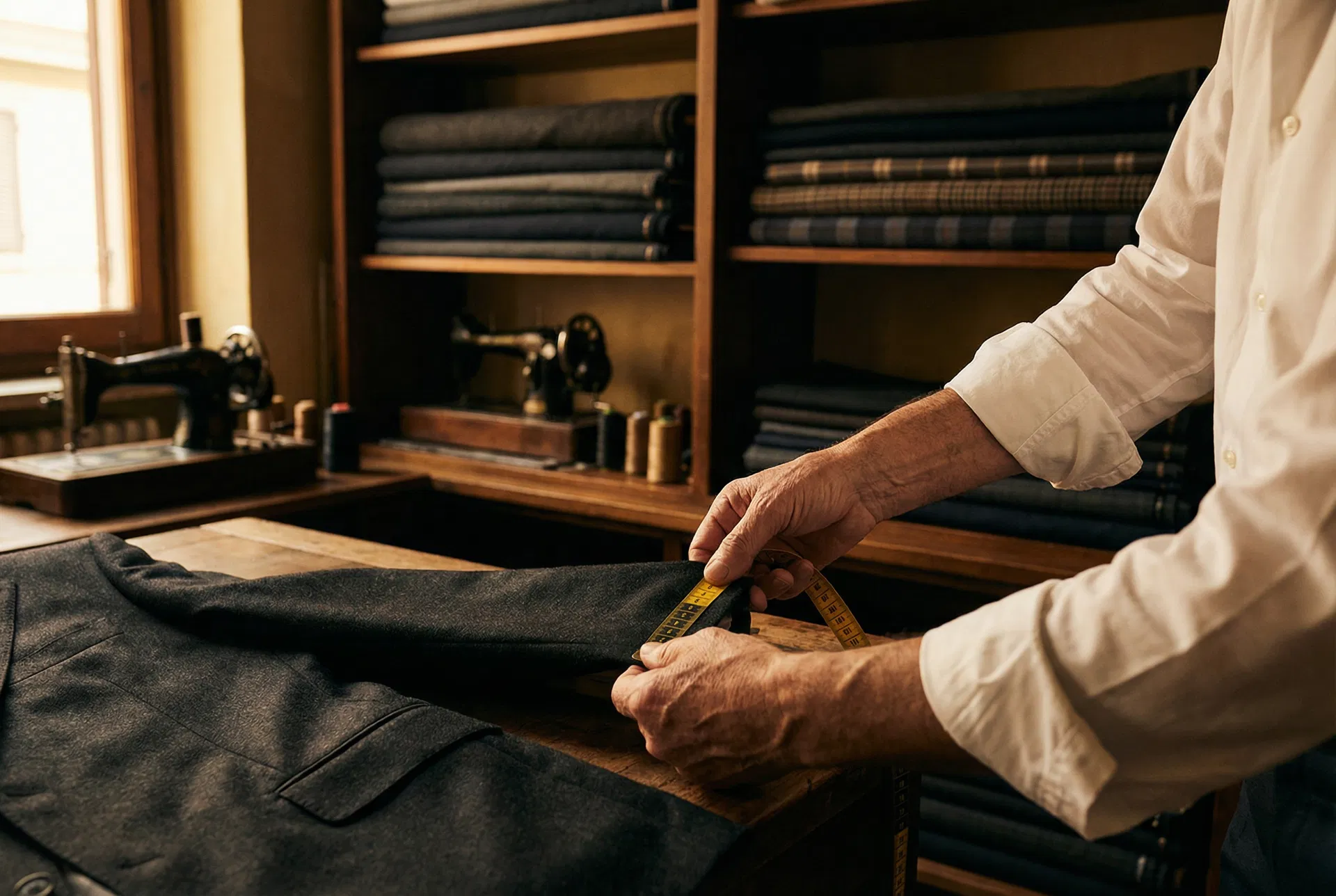 職人の採寸