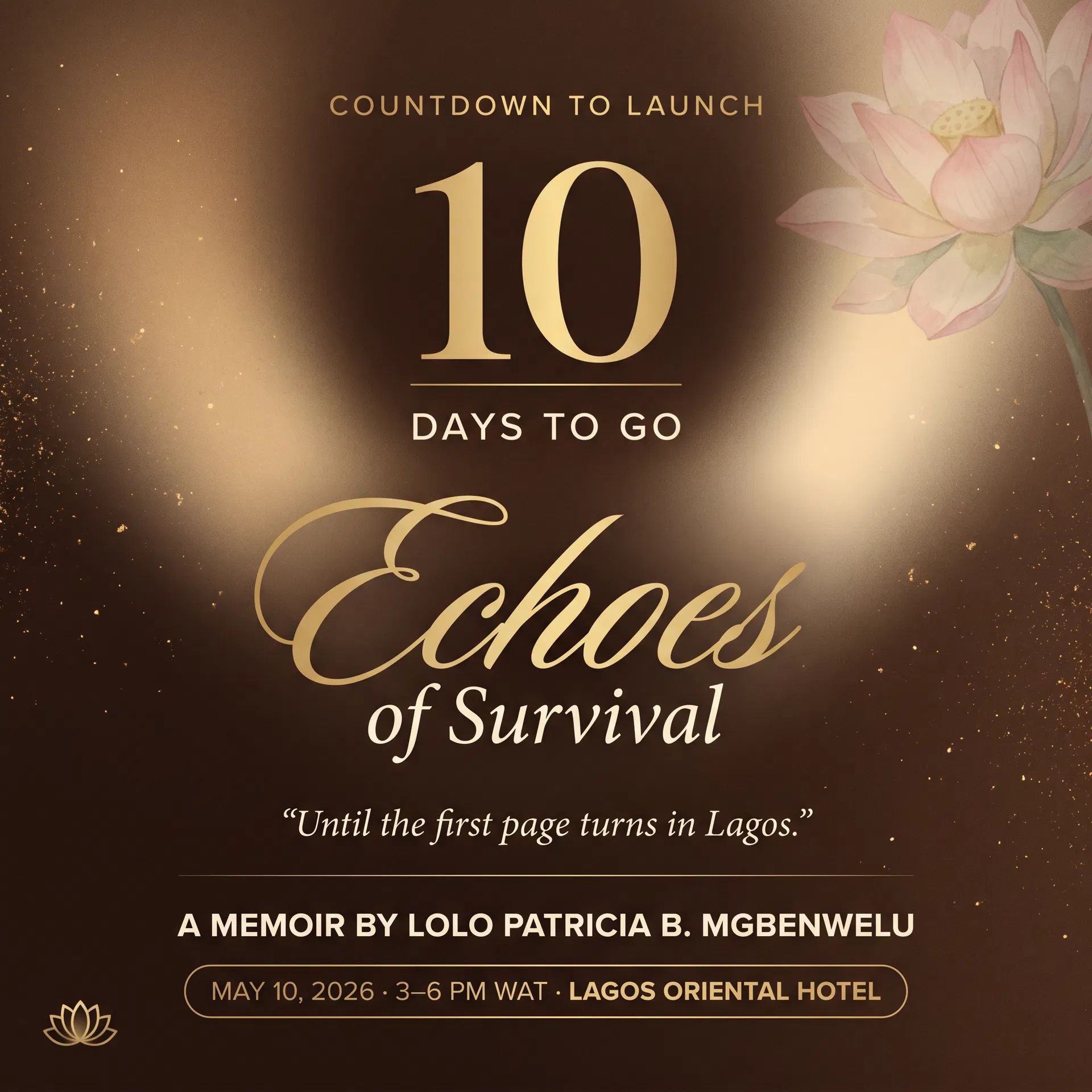 Countdown Card launch billboard for Echoes of Survival