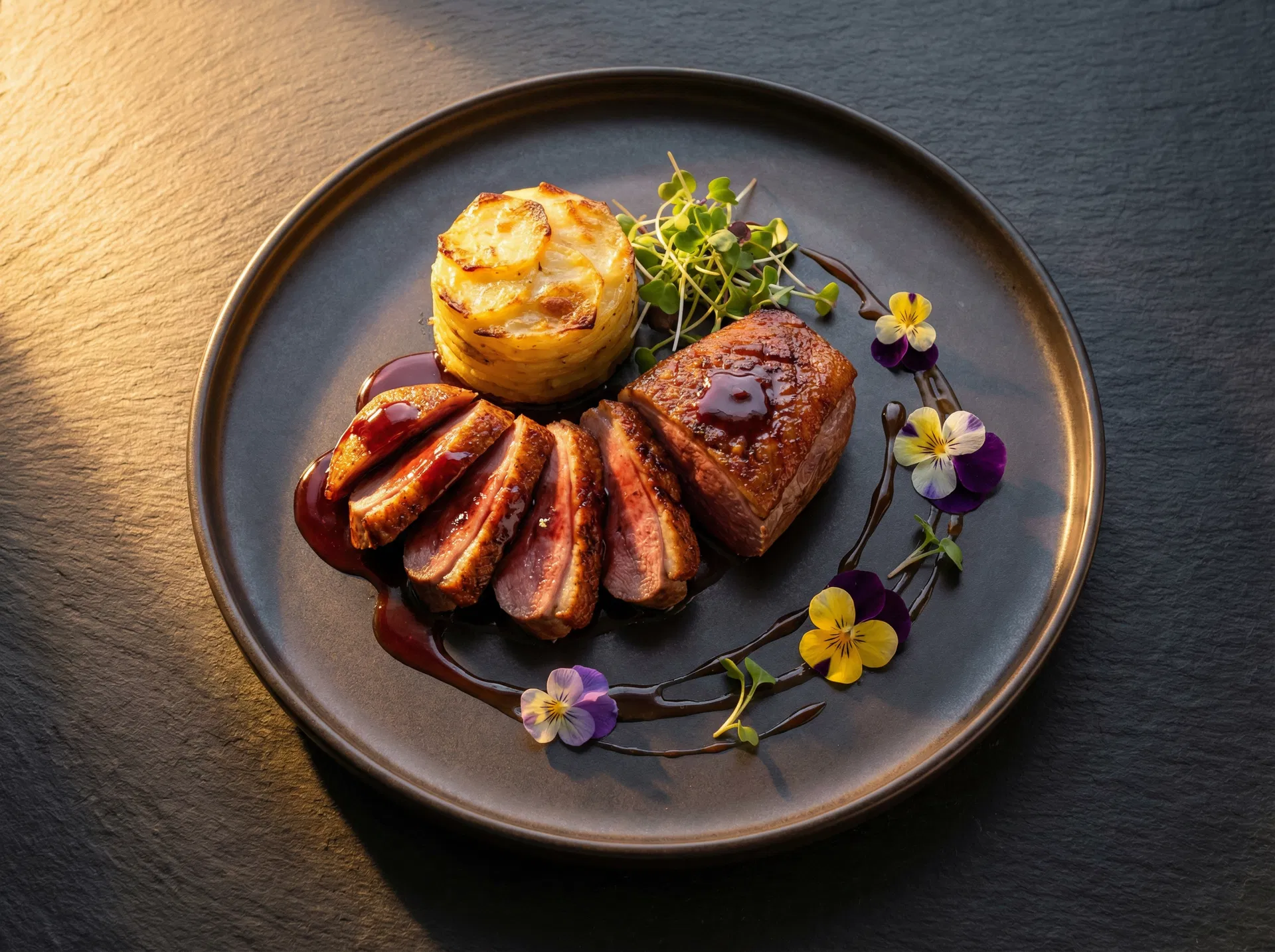 Elegant French cuisine dish at Citro Abuja - fine dining in Wuse 2