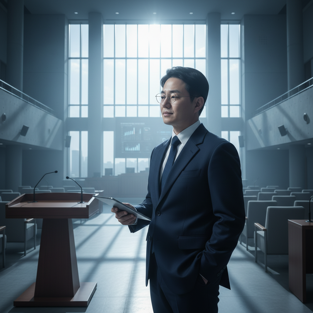 그림자에서 빛으로, 이현수의 정치 여정 배경 이미지