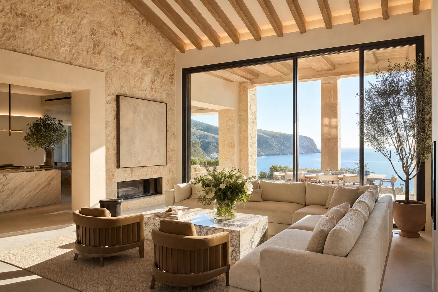 Interior de villa de lujo en Mallorca