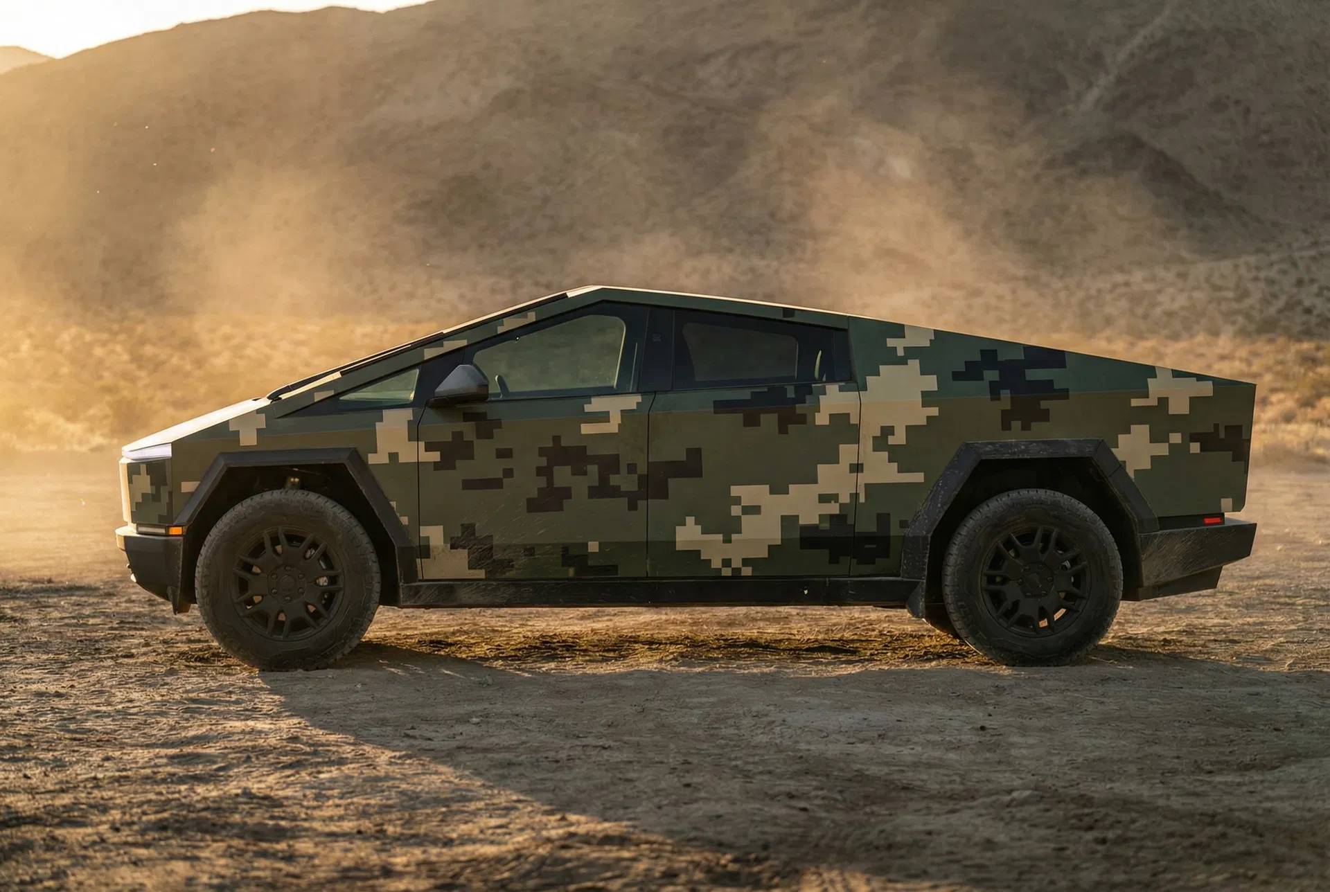 Cybertruck — Digital Camo Print
