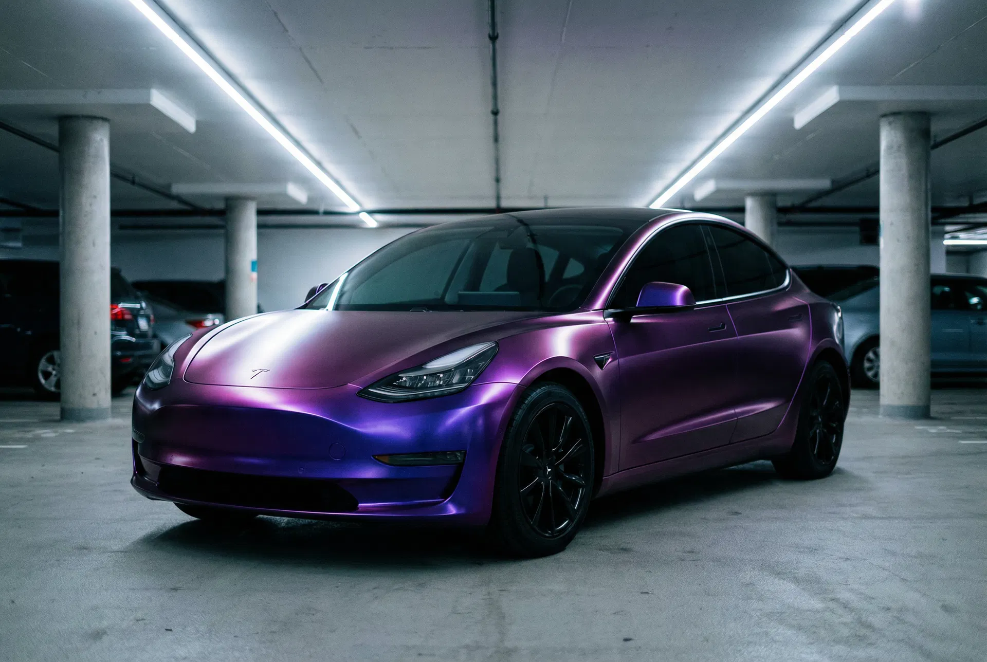 Model 3 — Satin Purple Chrome