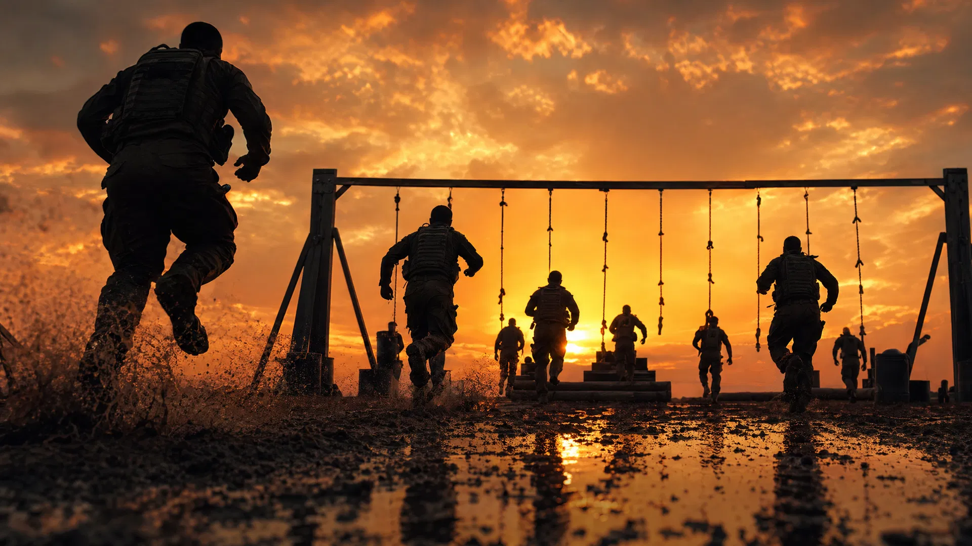 Special Forces training at dawn