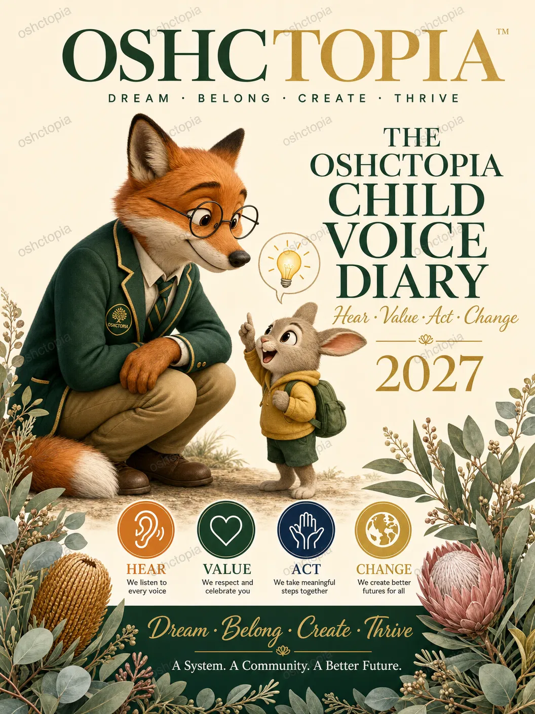 Child Voice Diary — OSHCTOPIA Resource Poster