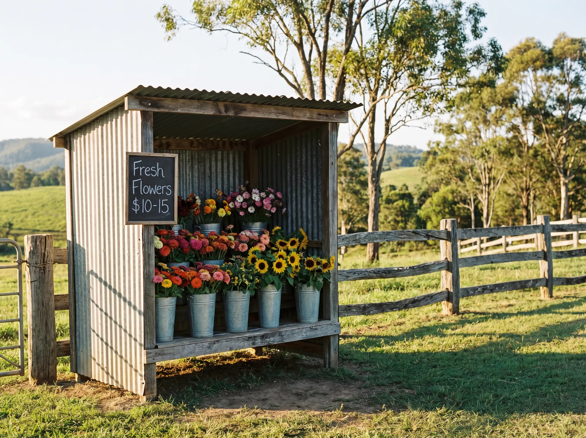 The Front Gate Flowers honour stand in Jimboomba