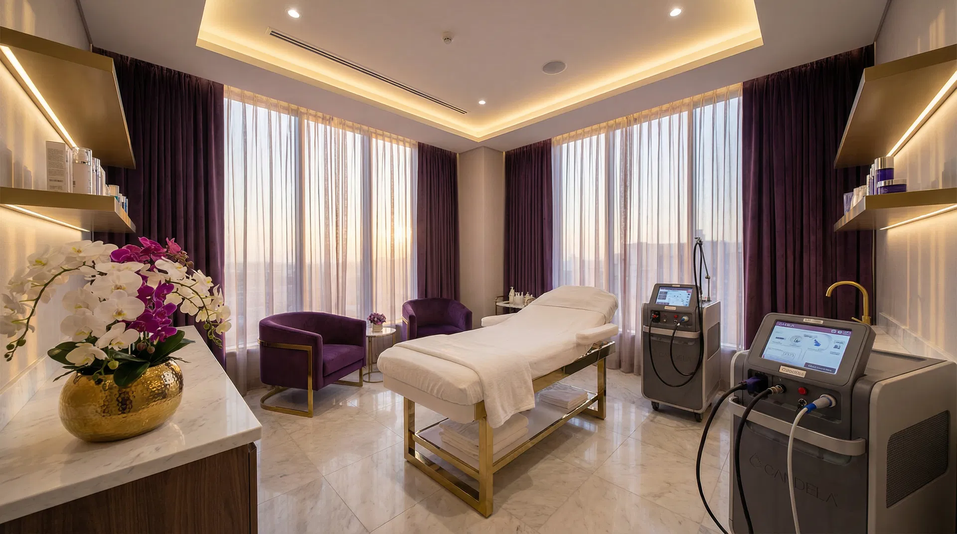 Luxury treatment room interior