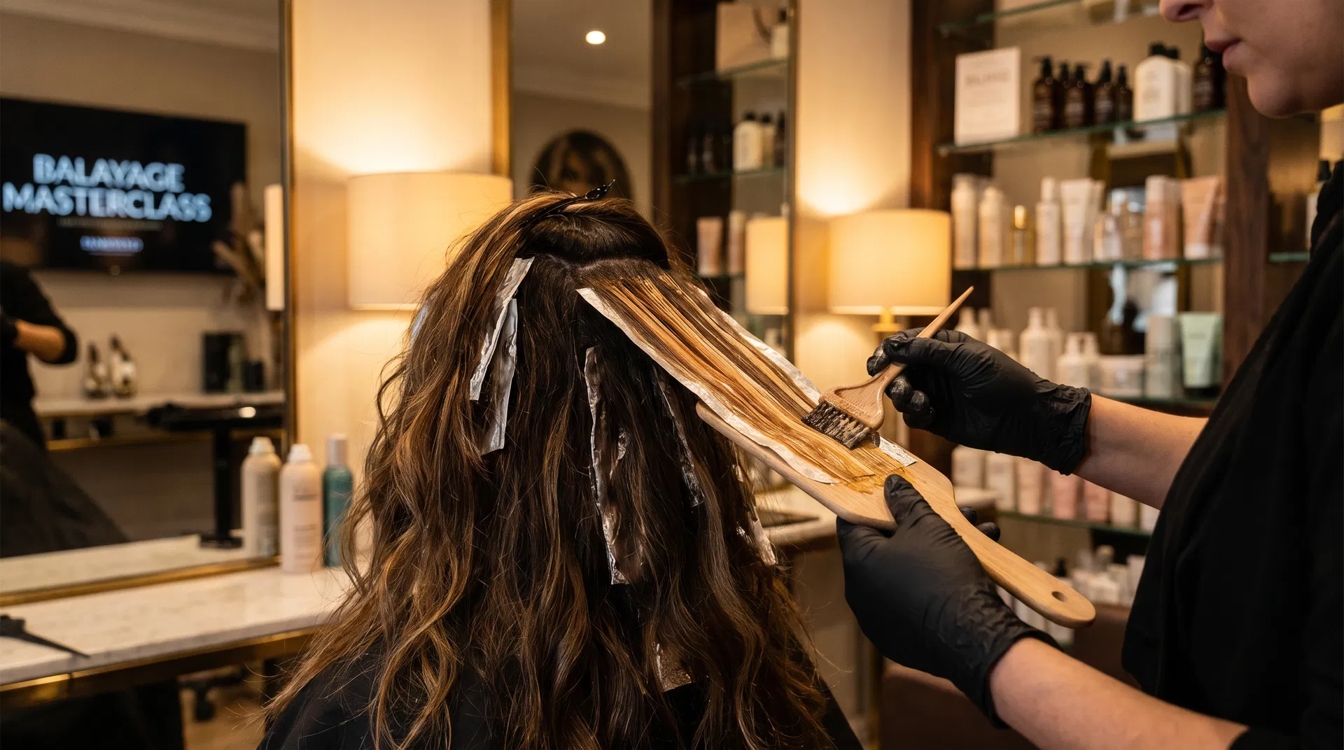 balayage course training at Canvas Hair and Beauty Academy Hong Kong