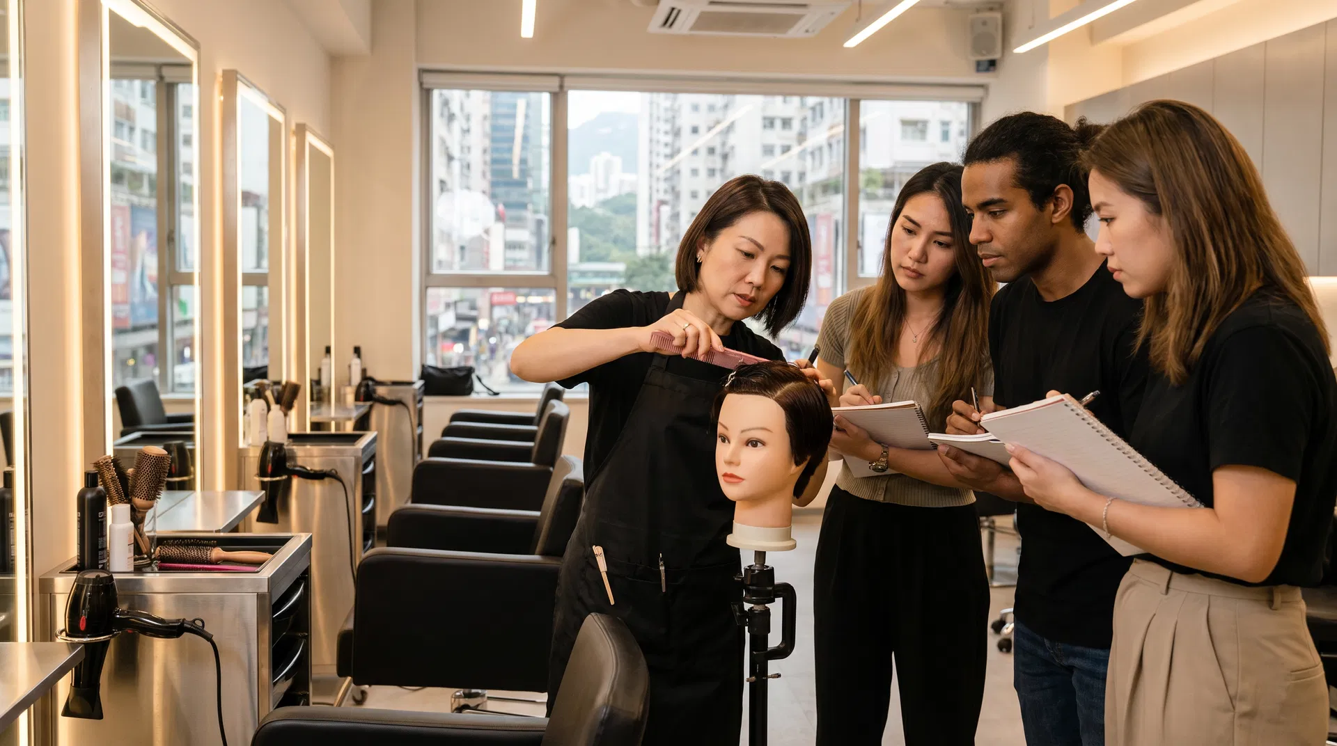 keratin treatment course Hong Kong at Canvas Hair and Beauty Academy