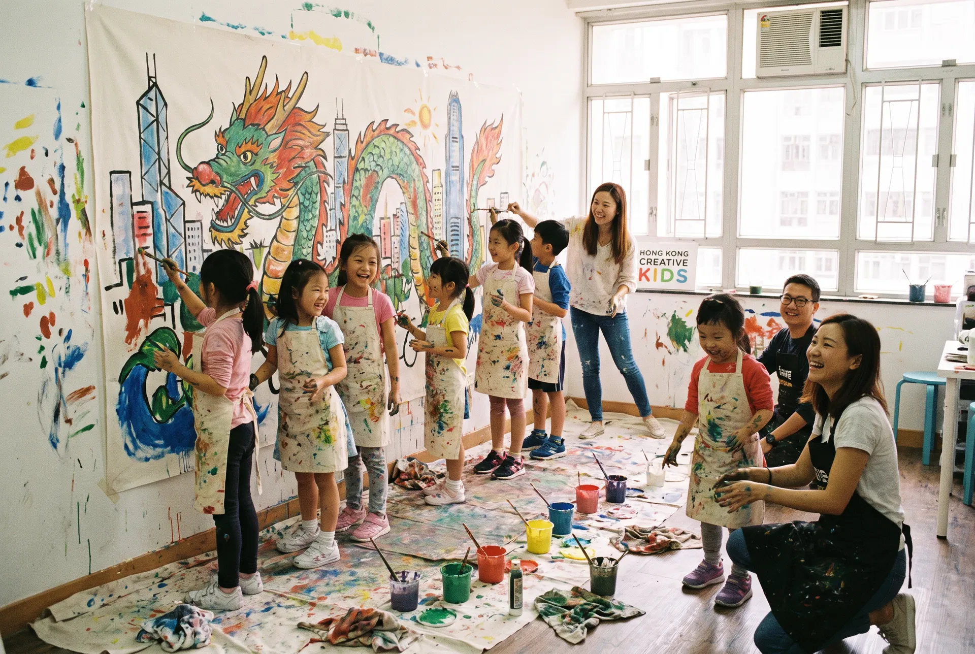 大集繪 學員完成作品|結合 團體繪畫 與 團建繪畫 主題