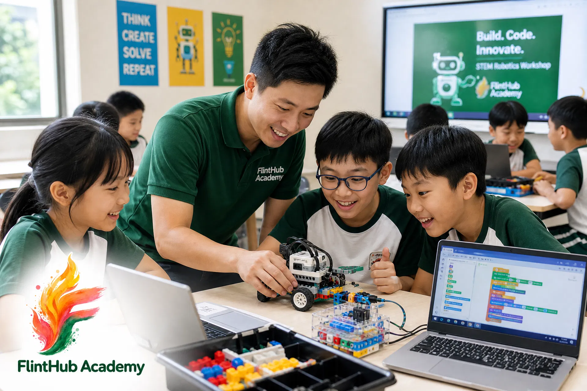 到校講座 企業 Team Building 活動｜學校講座 體驗｜FlintHub Academy 香港