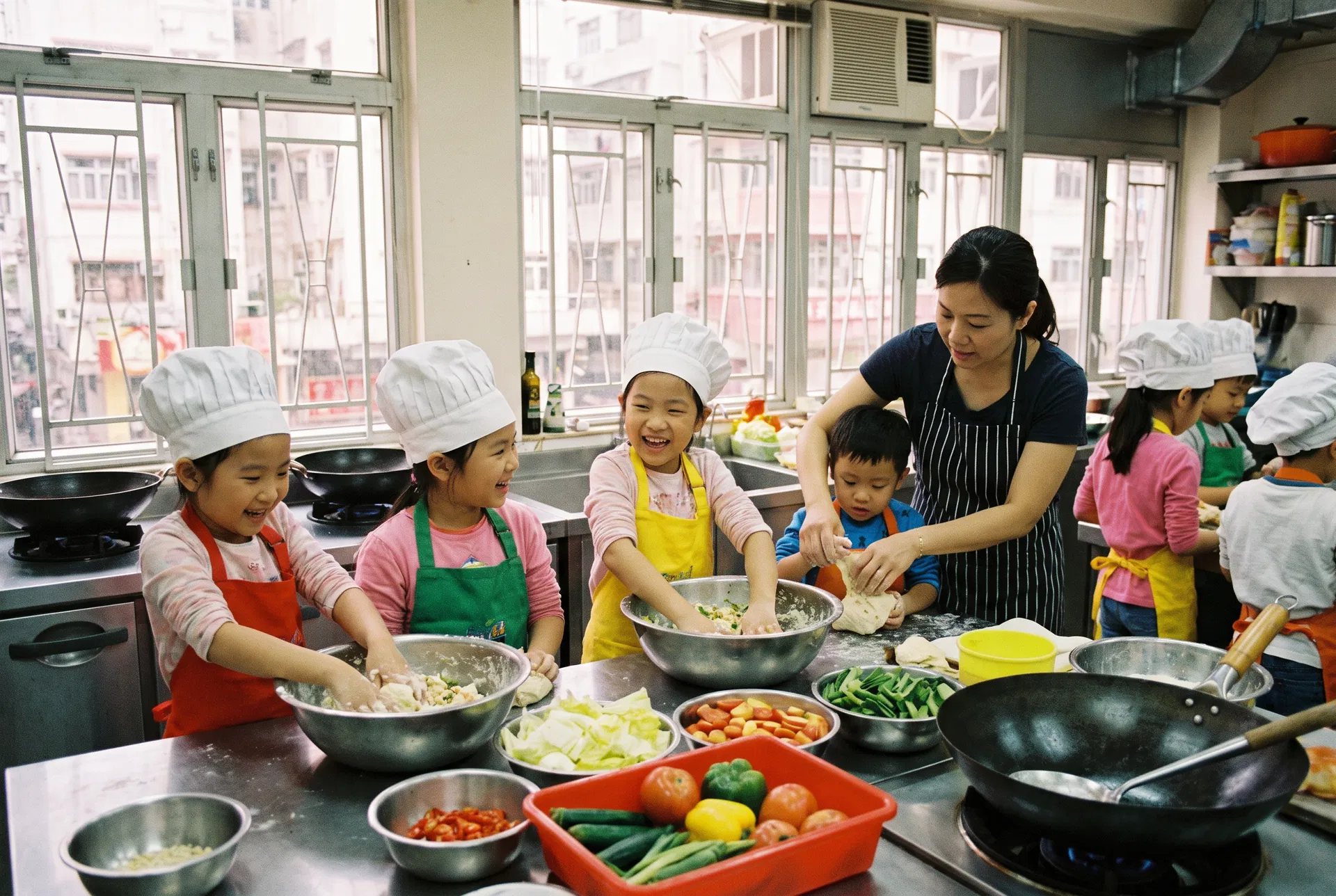 兒童烹飪班 學員完成作品｜結合 小朋友煮食班 與 兒童甜品班 主題｜香港