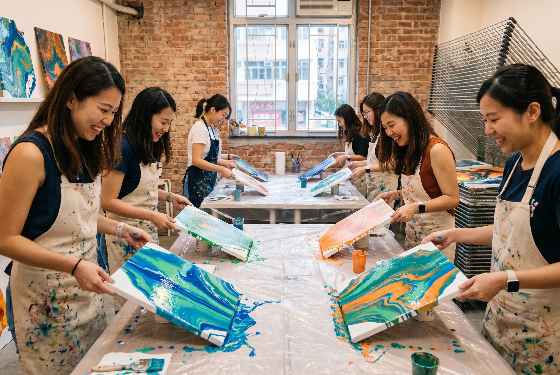 流體畫 導師一對一教學｜Fluid Art Workshop 香港