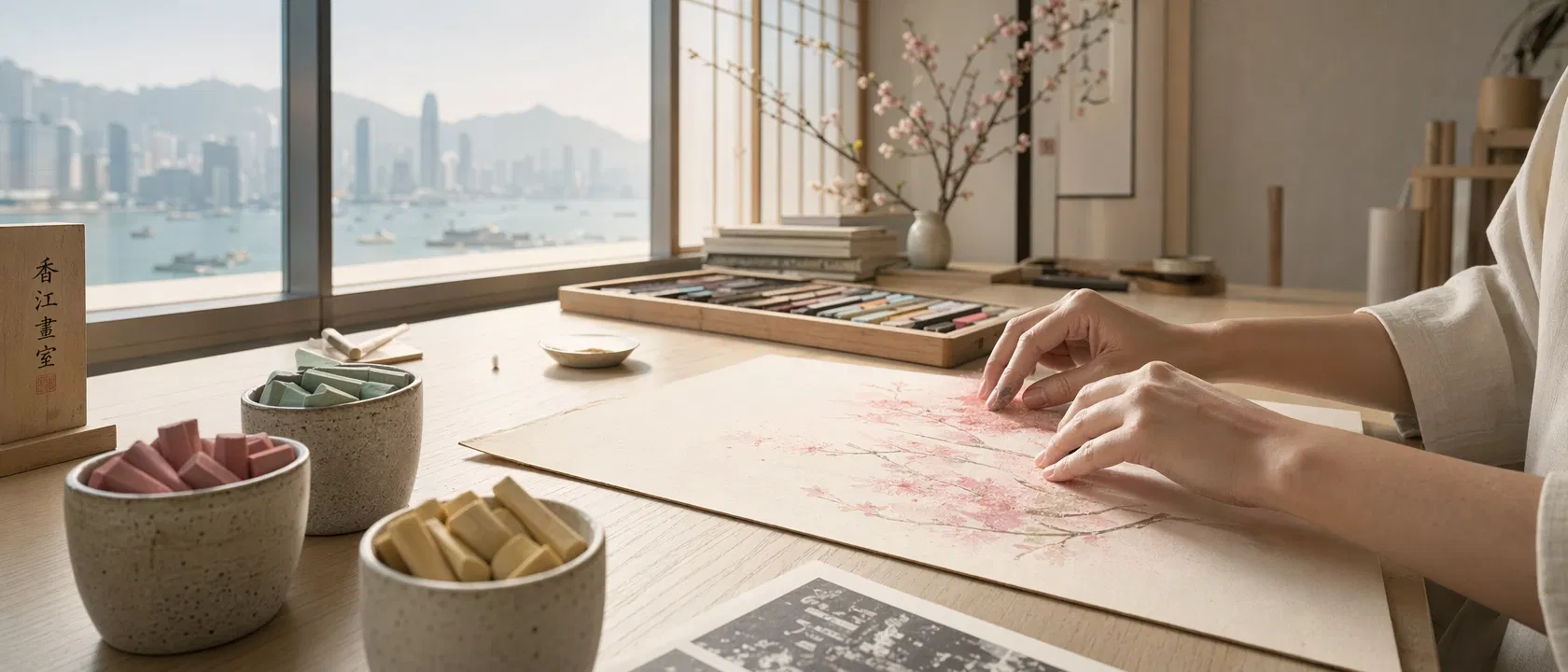 和諧粉彩 — FlintHub Academy 和諧粉彩工作坊專業課程實錄