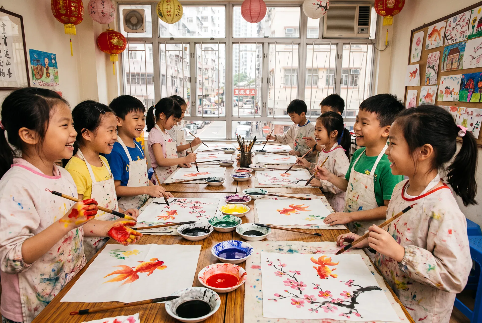 水墨畫課程 學員完成作品｜結合 水墨畫班 與 成人水墨畫班 主題