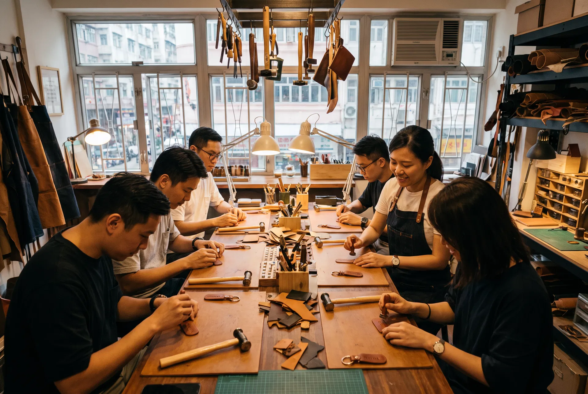 皮革工作坊 學員完成作品｜結合 皮革銀包工作坊 與 皮革卡片套工作坊 主題