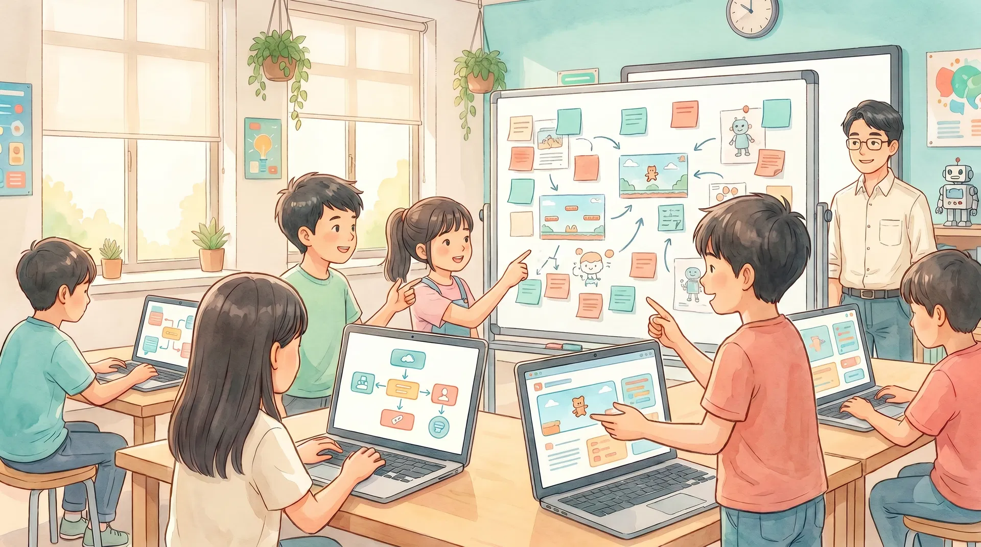 ai game design course hong kong corporate team-building activity | ai game design for children experience | FlintHub Academy Hong Kong