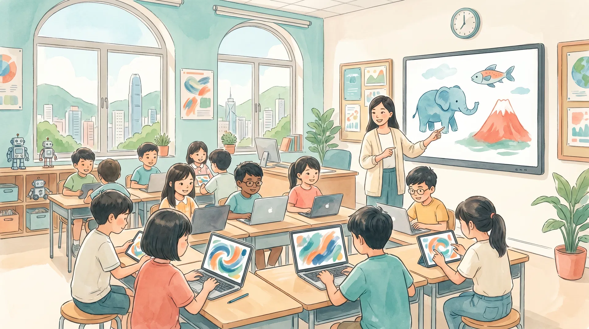 kids ai course hong kong — classroom moment with generative ai for kids in Hong Kong | FlintHub Academy