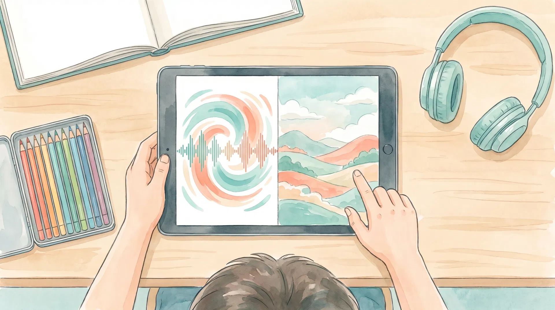 kids ai course hong kong student artwork — generative ai for kids × ai art class for children theme