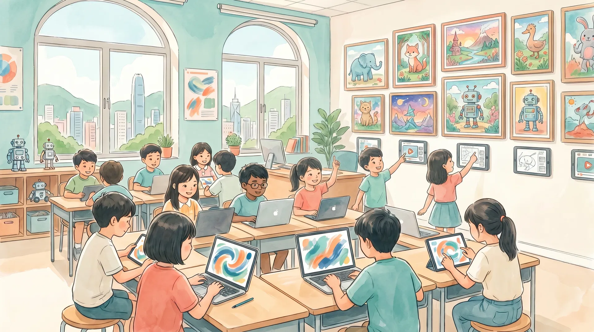 kids ai course hong kong signature series | ai art class for children × Hong Kong creative education