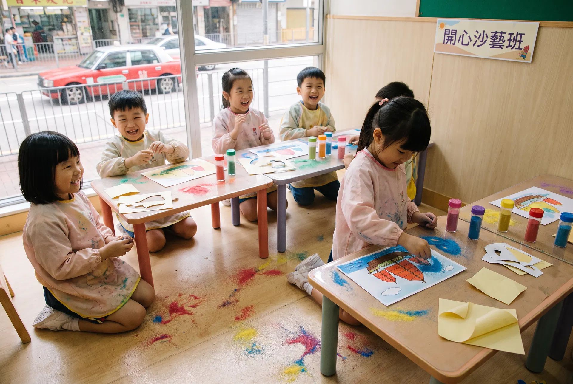 幼兒畫畫班 導師一對一教學｜幼兒沙畫 香港