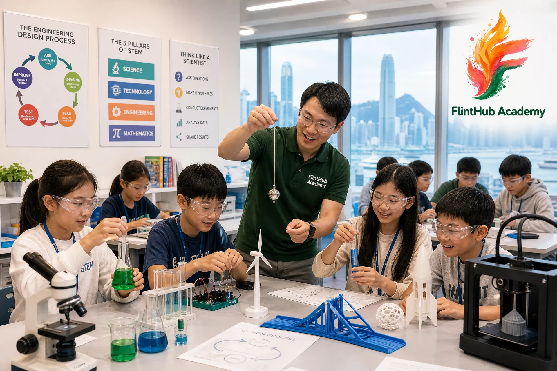 stem education hong kong — classroom moment with coding for kids hong kong in Hong Kong | FlintHub Academy