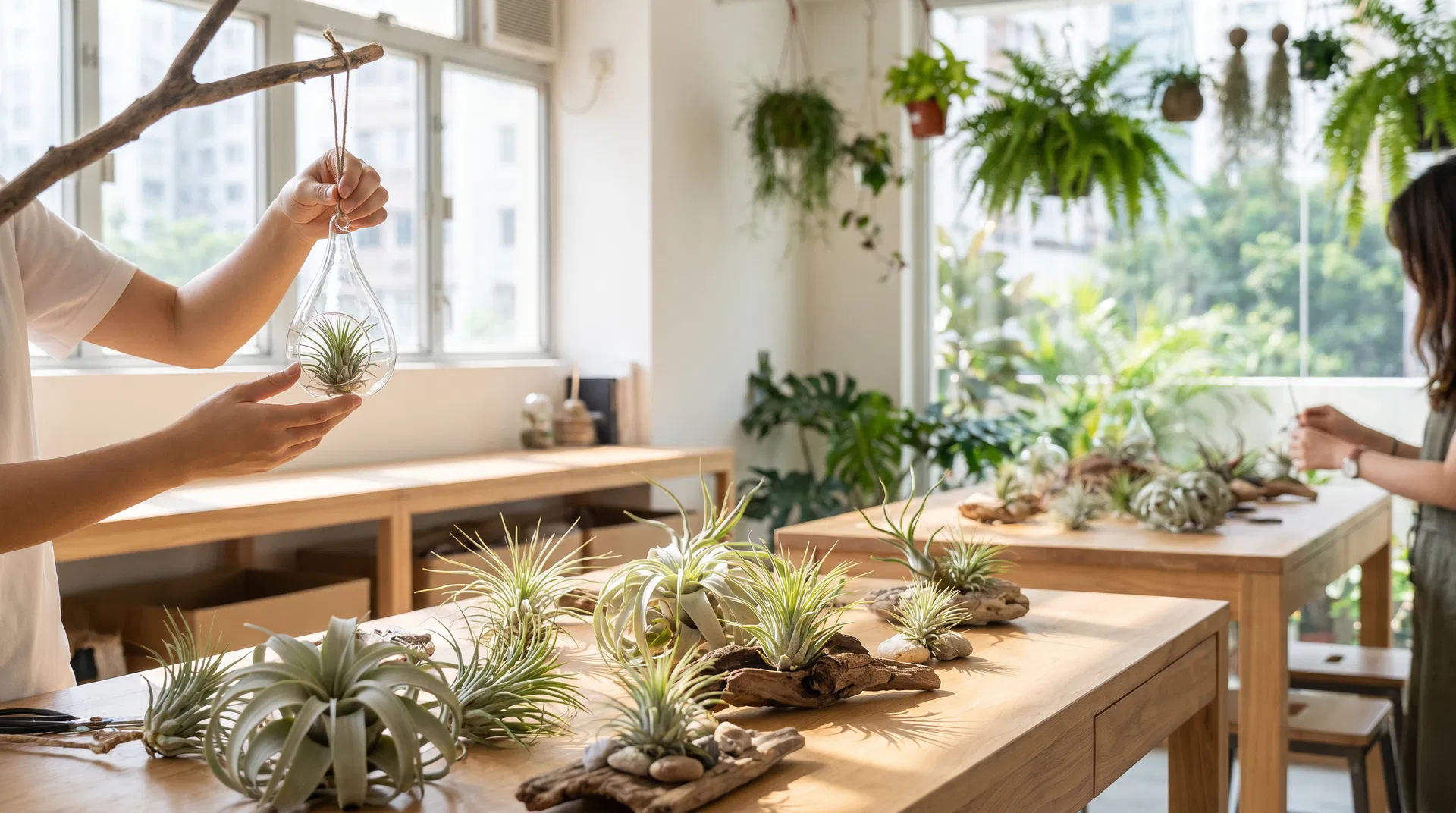 空氣鳳梨工作坊 課堂實錄|air plant 工作坊 × 香港學員作品|FlintHub Academy