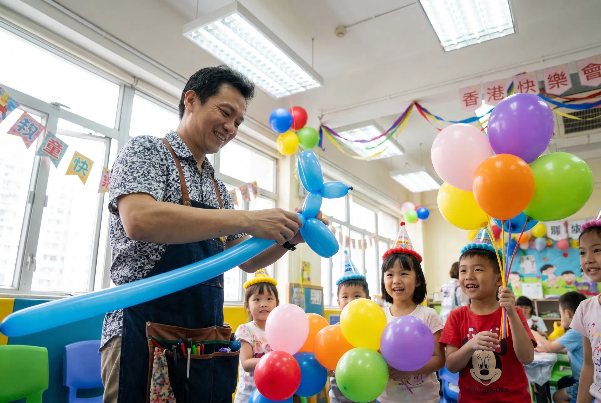 扭氣球課程 到校教學場景｜扭氣球班 教育合作案例