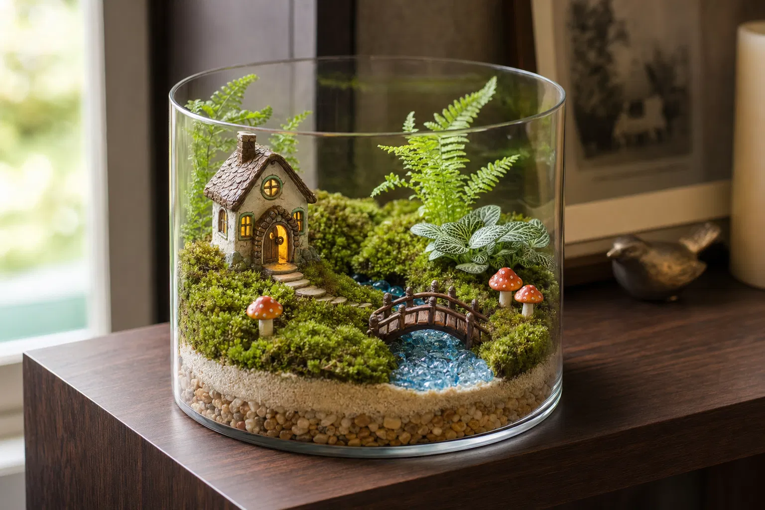 盆景工作坊 學員完成作品|結合 盆景製作 與 玻璃盆景製作 主題