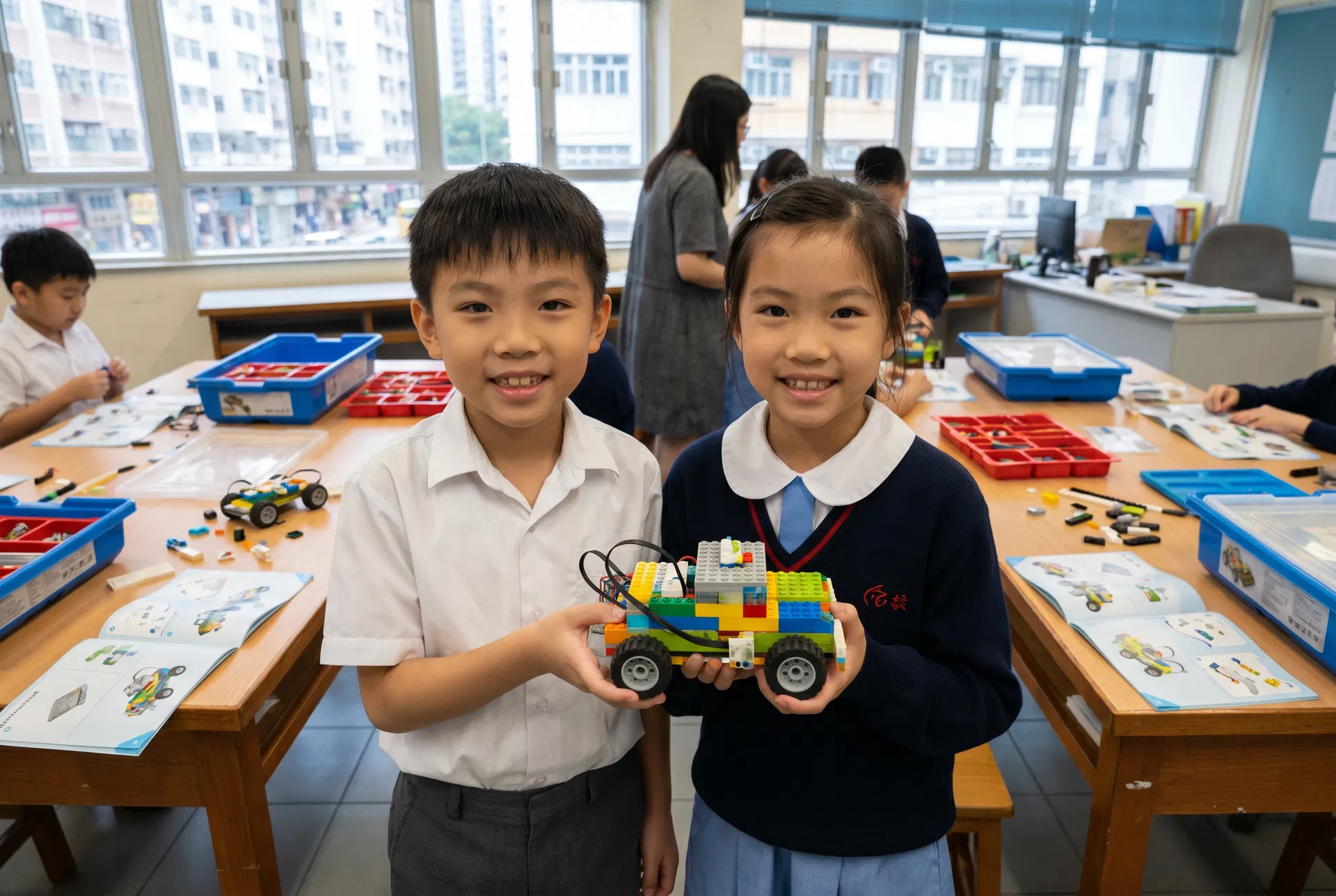 stem education hong kong student artwork — coding for kids hong kong × robotics class hk theme