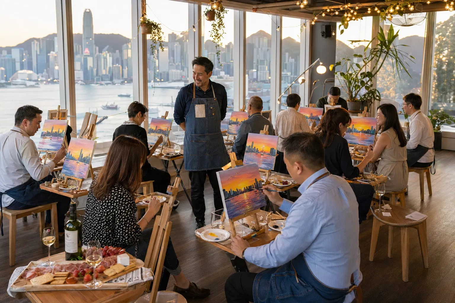 輕彩繪 學員完成作品｜結合 輕鬆繪畫 與 無門檻繪畫 主題