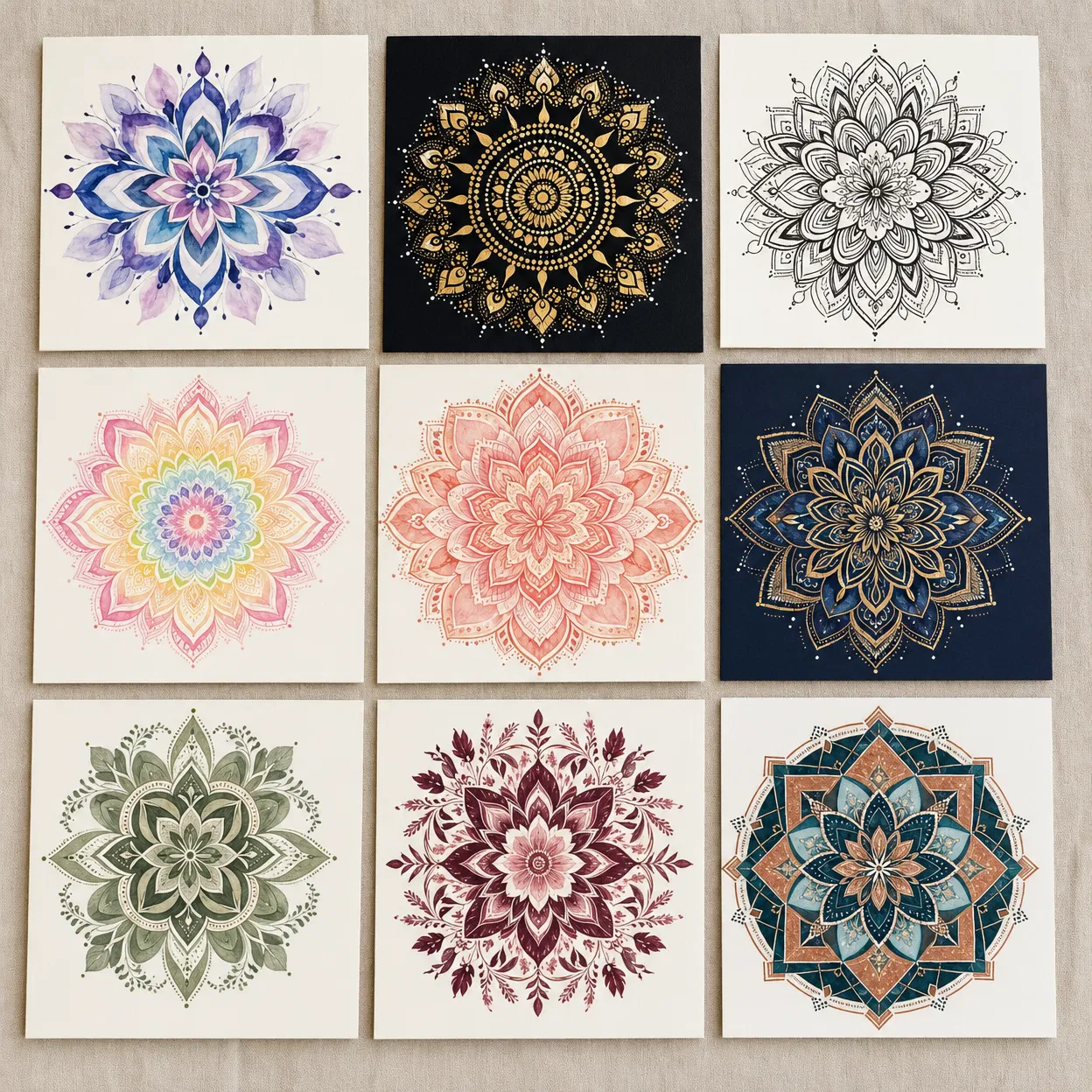 圓圈畫 學員完成作品｜結合 曼陀羅 與 曼陀羅繪畫 主題