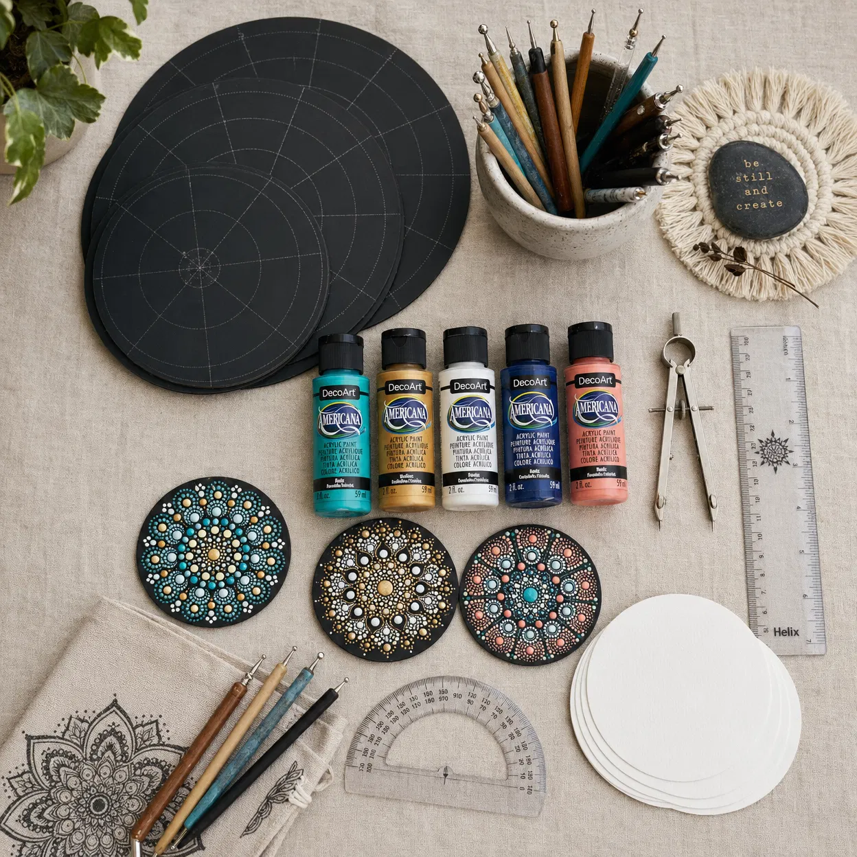 圓圈畫 課堂實錄｜曼陀羅 × 香港學員作品｜FlintHub Academy