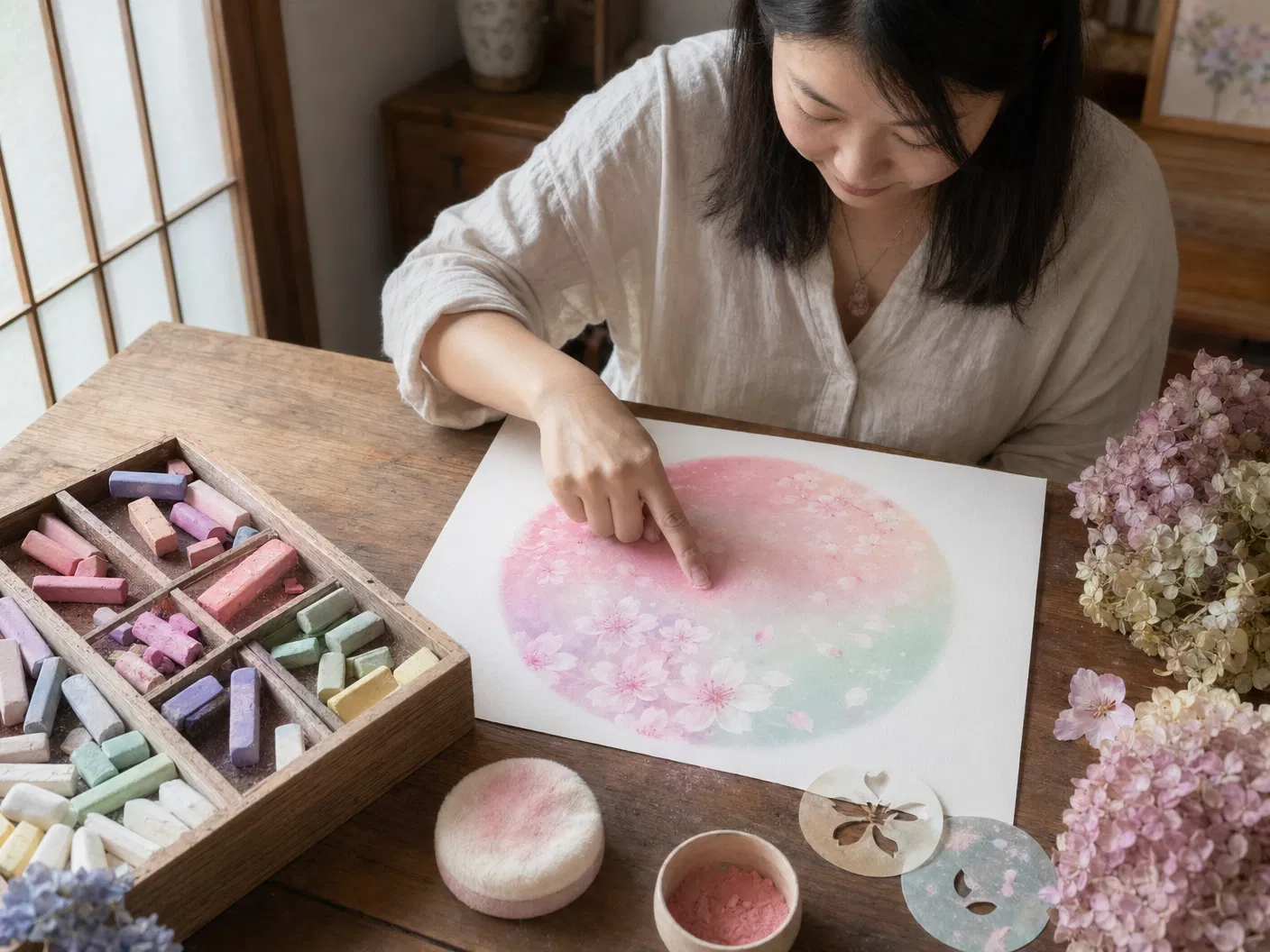 花藝工作坊 學員完成作品｜結合 聖誕花環工作坊 與 盆景工作坊 主題