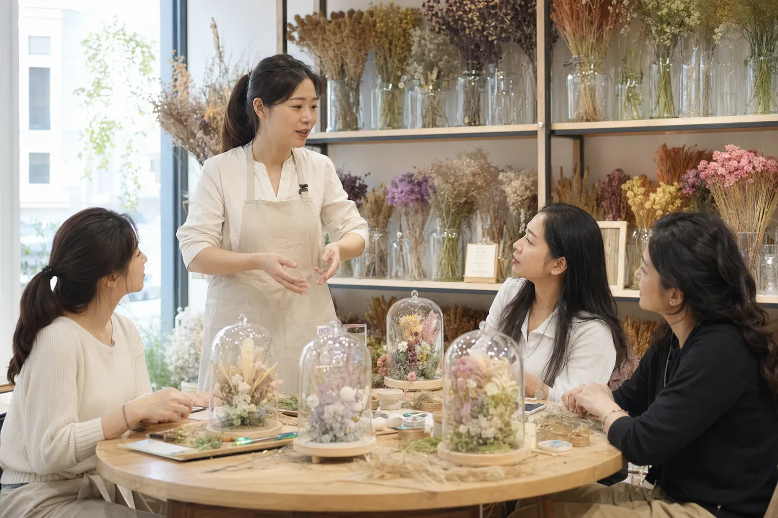 永生花工作坊 課堂實錄｜永生花課程 × 香港學員作品｜FlintHub Academy