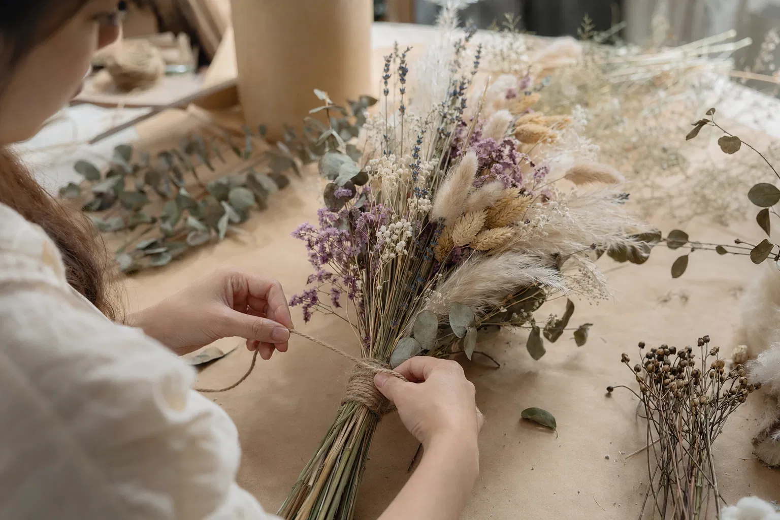 永生花工作坊 工作坊現場｜永生花製作課程 體驗｜FlintHub Academy 星火創藝學院