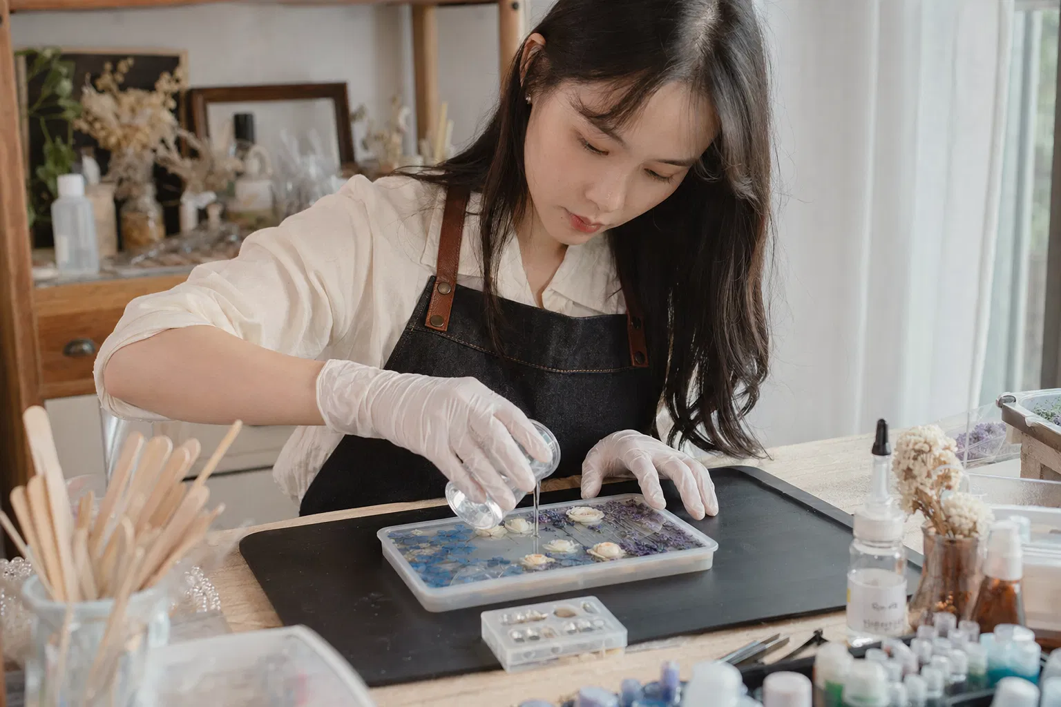 永生花工作坊 — FlintHub Academy 永生花課程專業課程實錄